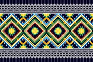 diseño floral étnico sin costuras. tela azteca alfombra mandala ornamento chevron textil decoración papel pintado. Fondo de ilustraciones vectoriales de bordado tradicional indio africano de pavo tribal