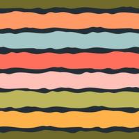 Striped rag vector seamless pattern. Contemporary collage seamless background. Colorful lines texture for fabric, wrapping paper, scrapbooking.