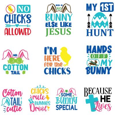 Happy Easter, set of vector design elements