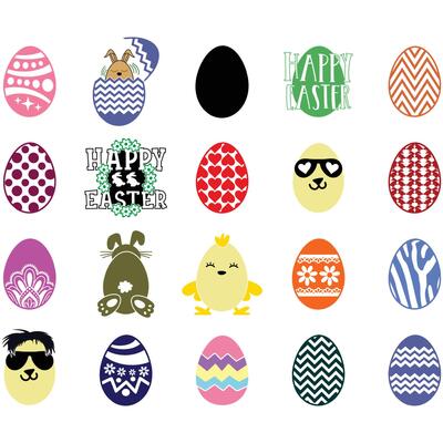 Happy Easter, set of vector design elements