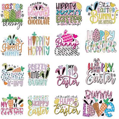 Happy Easter, set of vector design elements