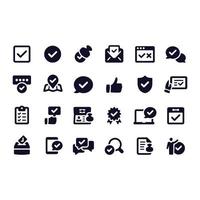 Approval Icons vector design