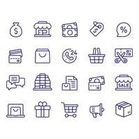 retail icons vector design