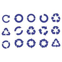 recycle and ecology icons vector design