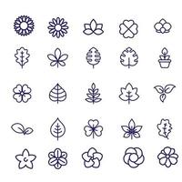 flower icons vector design