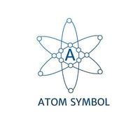 Template logo atom symbol vector