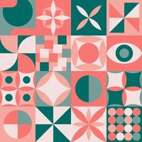 Abstract geometric shapes seamless pattern vector