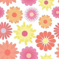 Spring floral seamless pattern vector