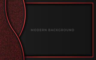 Elegant dark luxury background with red shiny and glitter element vector