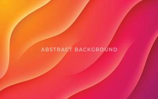 Abstract gradient colorful background with dynamic shape elements vector