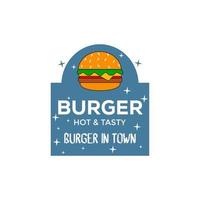 vector logo de hamburguesa