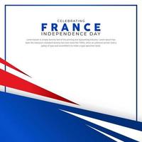 celebración del día de la independencia de francia diseño aislado sobre fondo blanco. feliz día de la independencia de francia ilustración vectorial de fondo vector