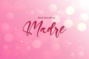 Shinny mother's day background with sparkling glitter effect. Feliz dia de la madre background. Pink Gradient mother's day design vector. vector