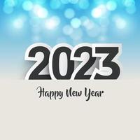 Modern happy new year 2023 design background. New Year 2023 design background with sparkling glow effect. vector