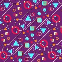 Memphis Seamless Pattern vector