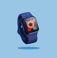 Digital Smart Watch product cartoon illustration vector