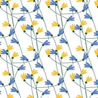 Seamless pattern with flowers. Spring, summer background vector