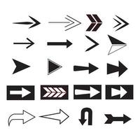 Big black icon set arrow. Arrow icon. Arrow vector collection. cursor. Modern simple arrow. Vector illustration