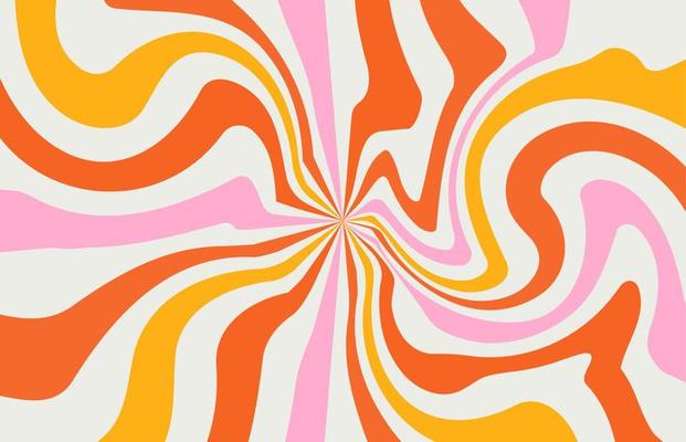 acid wave rainbow line backgrounds in 1970s 1960s hippie style. carnival wallpaper patterns retro vintage 70s 60s groove. psychedelic poster background collection. vector design illustration