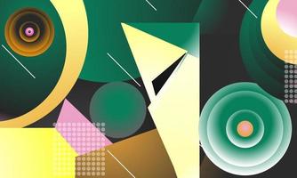 geometric abstract illustration for poster vector