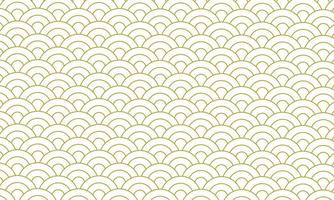 Gold pattern japanese style, Gold background vector