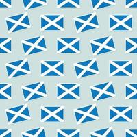 Seamless Scotland flag in flat style pattern vector