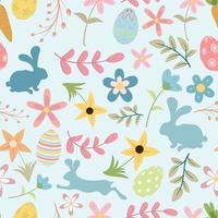 Cute seamless easter pattern background vector