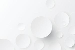 White abstract background on 3d design vector