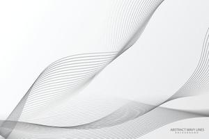 White background with wavy lines and copy space vector