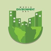 día Mundial del Medio Ambiente. publicaciones en redes sociales para el día mundial del medio ambiente vector