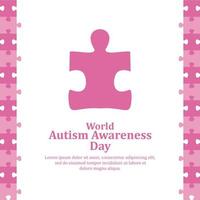 World Autism Awareness Day illustration vector