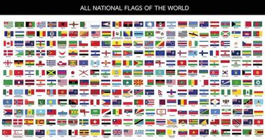 all national flags of the world vector