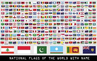 all national flags of the world vector