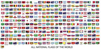 all national flags of the world vector