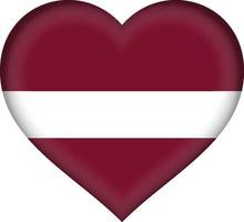 Latvia flag heart vector