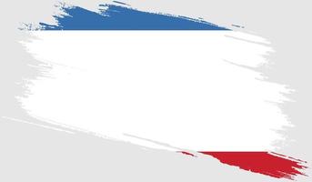 Crimea flag with grunge texture vector