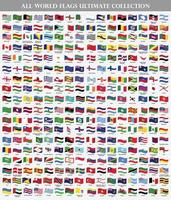 all national flags wave of the world vector