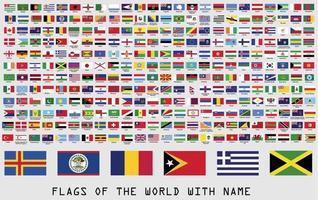 all national flags of the world vector