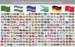 all national flags wave of the world