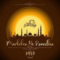 Ramadhan kareem muslim vector