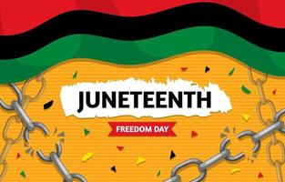 Juneteenth Freedom Day Background vector