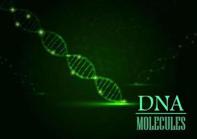 illustration of Dna relix concept on green light background vector