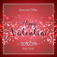 Vector illustration of Valentine's day special offer