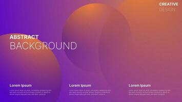 abstract geometric wallpaper. circle gradient composition. vector illustration