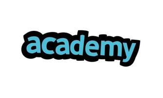 ACADEMY writing vector design on white background