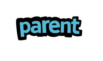 PARENT writing vector design on white background