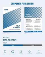 corporate business flyer ten vector