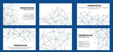 White and blue minimal background. Plexus line design for brochure or digital brand book vector
