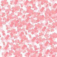 Pink seamless pattern with cherry sakura blossom. Beautiful spring background for poster, party or card. vector