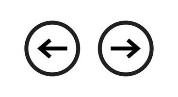 Turn Right and Left Arrow Icon Sign Symbol in Line Style vector